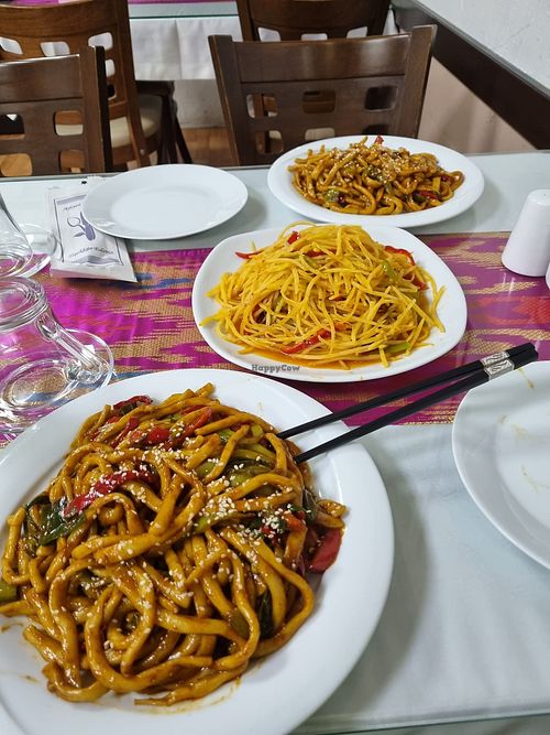 special pasta and potato slices at Kardeşler Uygur Mutfağı  in Ankara