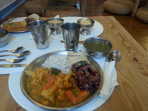 Veggie lunch at Hare Krishna in Lisbon