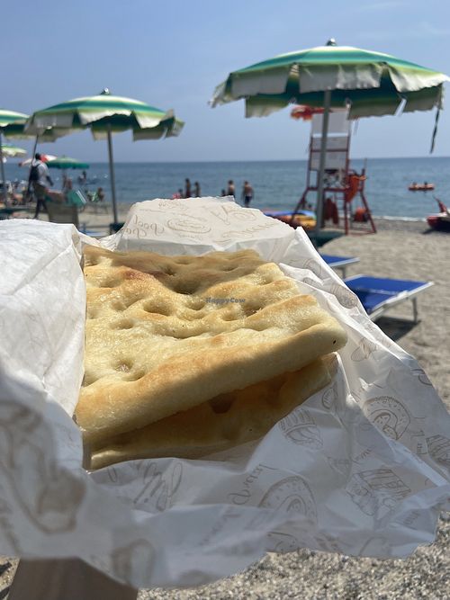 Focaccia bianca  at Pizzeria Dell'Orologio in Liguria