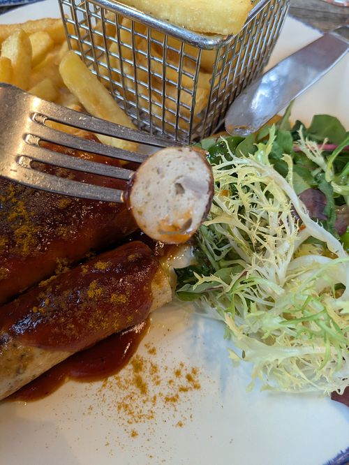 Currywurst vegan at Fleetschlösschen in Hamburg