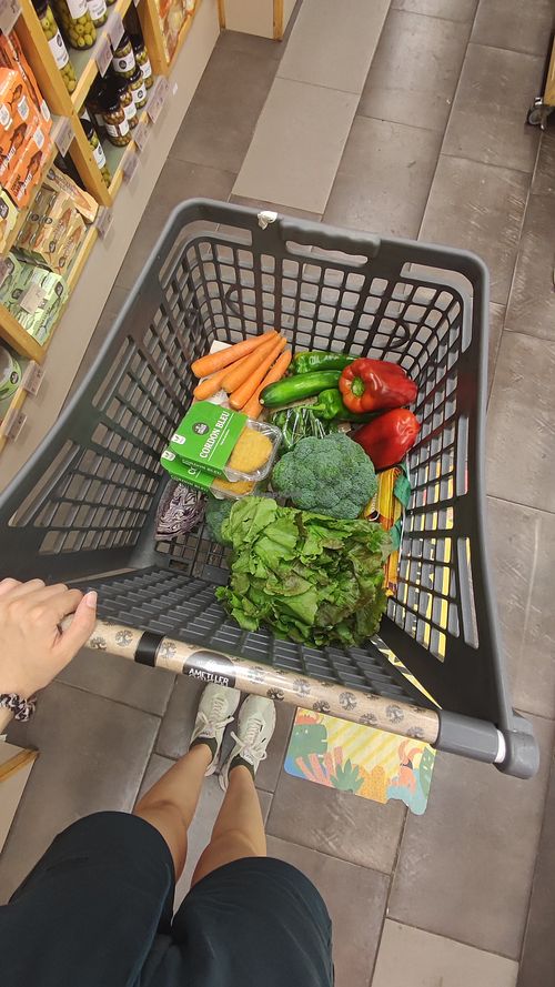 Shopping at Ametller Origen in Catalunya