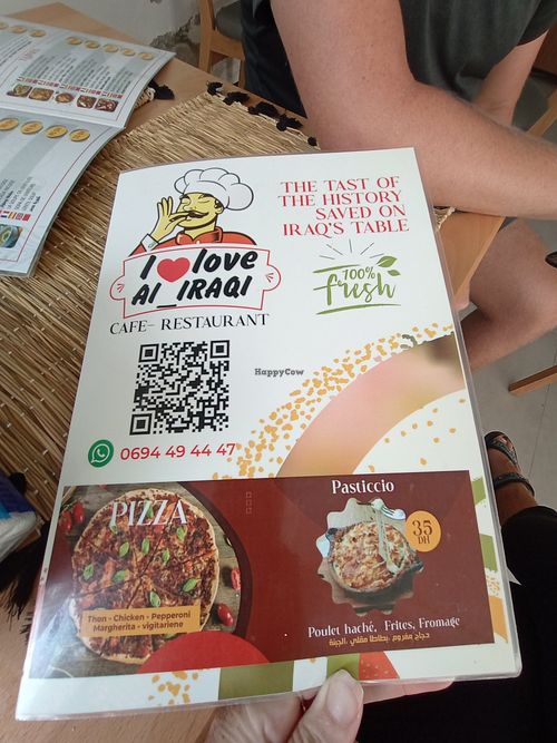 Menu 1 at Al-Iraqi Restaurant in Tangier