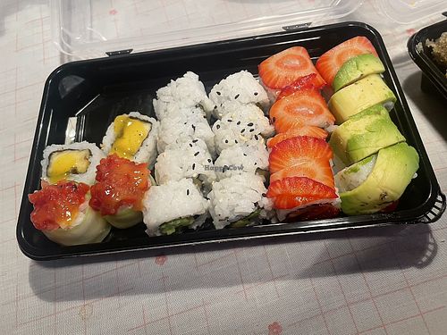 Vegan sushii  at Sushi Angel in Setúbal