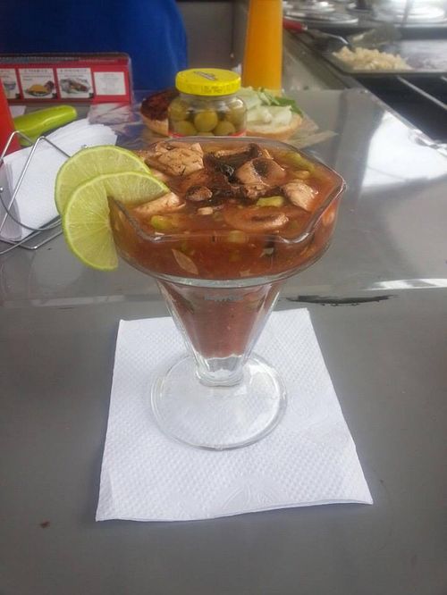 Ceviche at La Oveja Verde in Monterrey