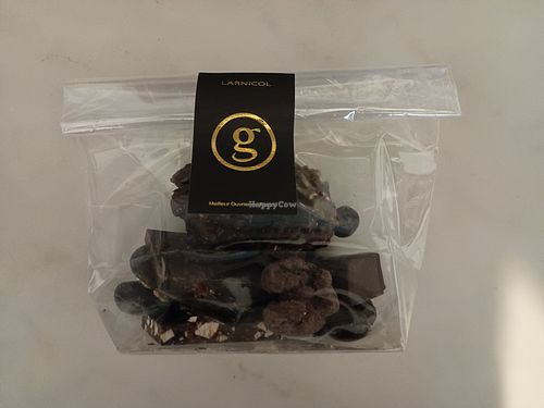 Selection of self-chosen dark chocolates at Maison Georges Larnicol in Hauts-de-france