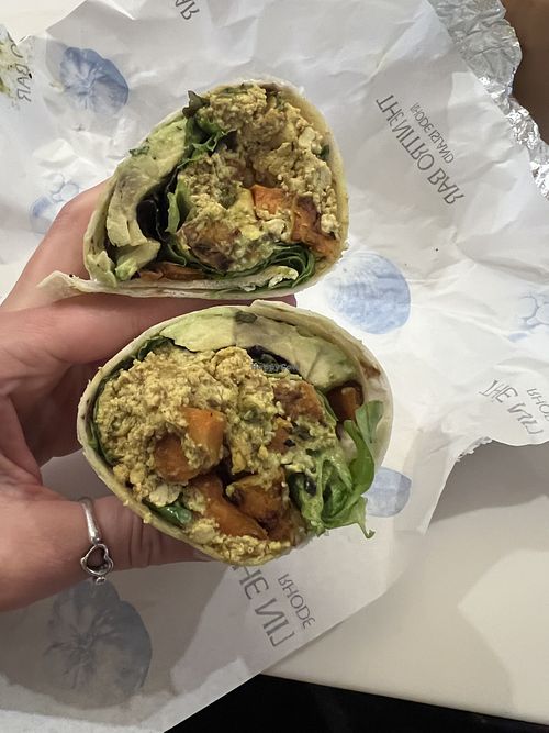 Sweet potato tofu wrap  at The Nitro Bar in Newport