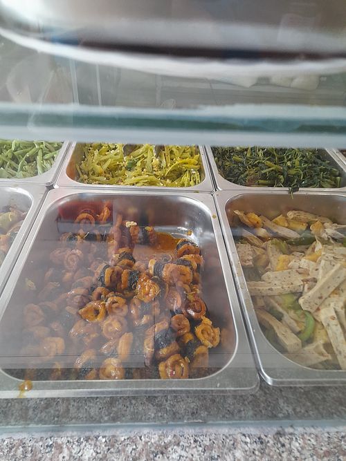 Com chay selection at Cơm Chay Hoàng Kim in Ho Chi Minh City