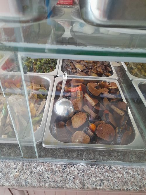 Com chay selection at Cơm Chay Hoàng Kim in Ho Chi Minh City