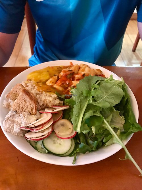 Buffet - variety of salad, hot dishes and soup at Spazziano in Rio De Janeiro