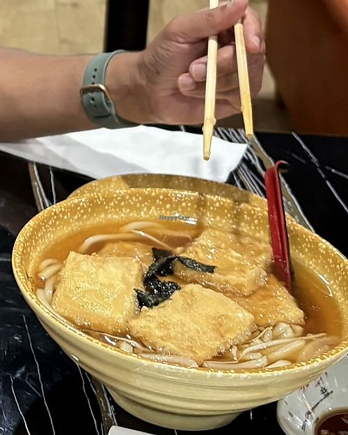Vegan udon noodles   at Sean's Kitchen in Kailua Kona