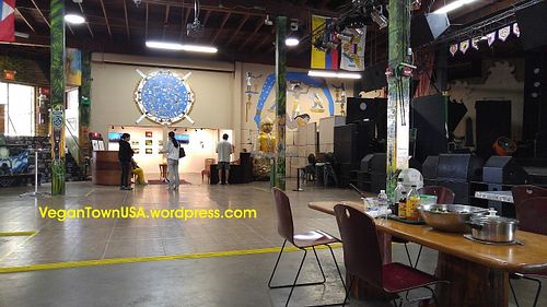 Inside the center/restaurant.  at WorldBeat Cafe in San Diego