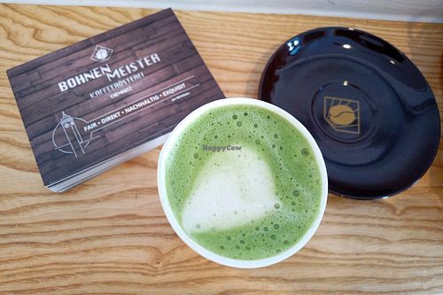 Matcha Latte with oat milk (unsweetened) at Dreamers by Bohnenmeister in Chemnitz