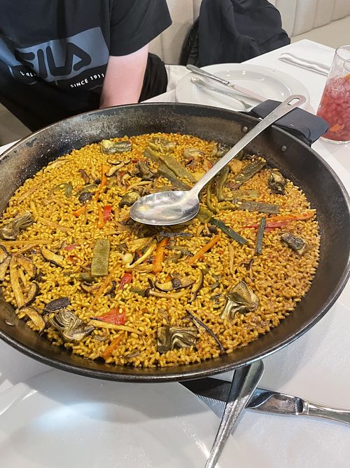 Paella (vegan)  at Puerta del Mar in Valencia