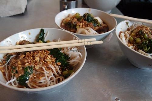 Noodles dishes are cheap, and you can easily have a couple if you're a big eater. at Wenjun in Jianshui