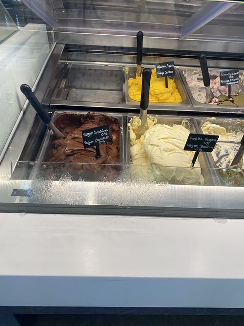 The vegan choice  at Authentico Ice Cream Shop in Chania