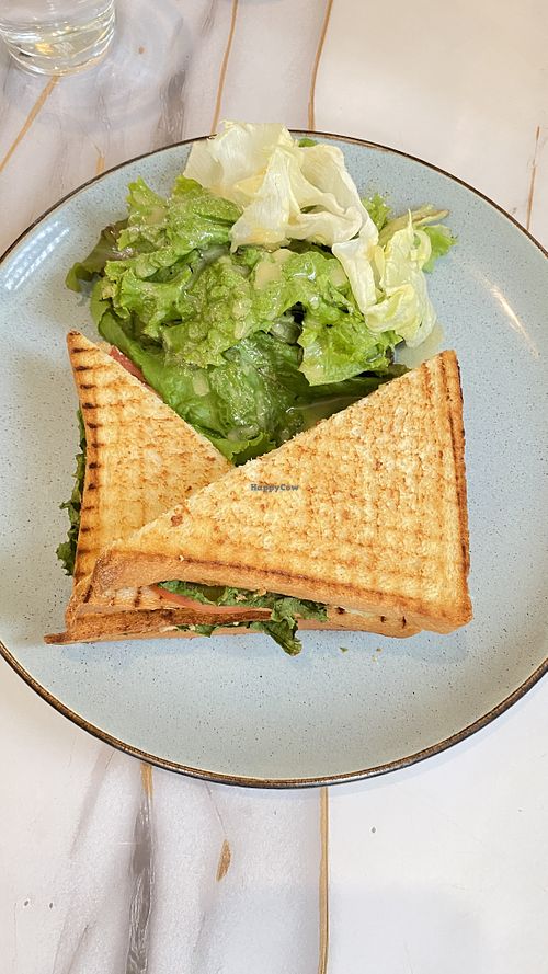 Tofu sandwich   at Bleu Bohème Cafè in Auroville