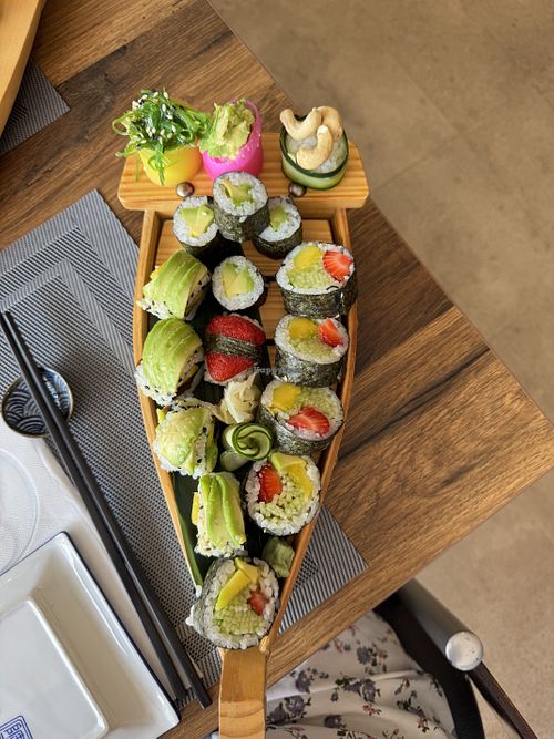 Vegan sushi   at Miss Sushi Japanese in Lisboa