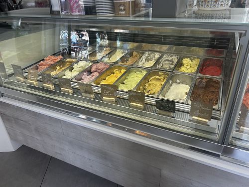 Window  at Glace Mania in Namur