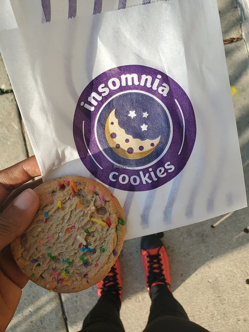 Birthday cake at Insomnia Cookies in Conshohocken
