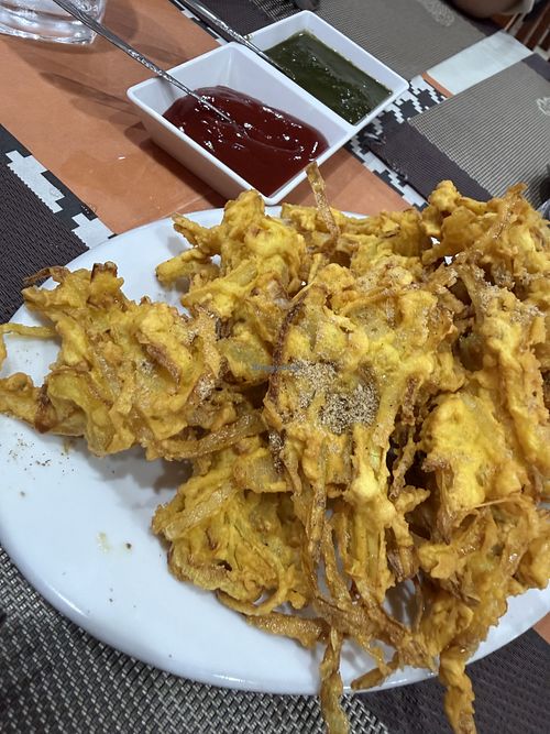 Crispy onions   at Pure Vegetarian Indian Restaurant Trang An in Ninh Binh
