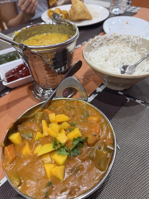 Curry mango - Dal with ricee  at Pure Vegetarian Indian Restaurant Trang An in Ninh Binh