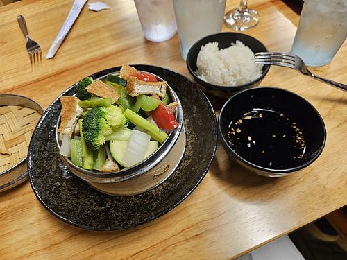 Bamboo steamer w/ tofu at Ichiban Ramen in Bismarck