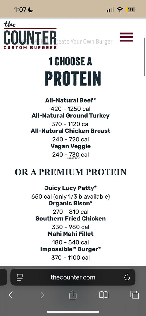 Vegan Veggie protein or impossible meat  at The Counter in Ladera Ranch