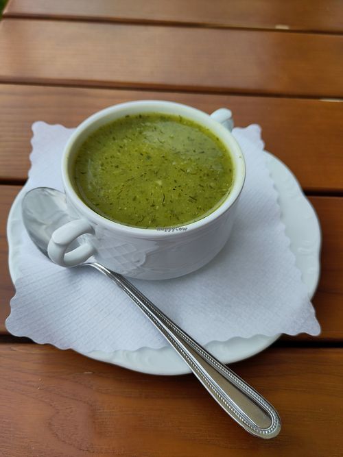 Zucchini-potato-soup at Haus des Gastes in Bayern