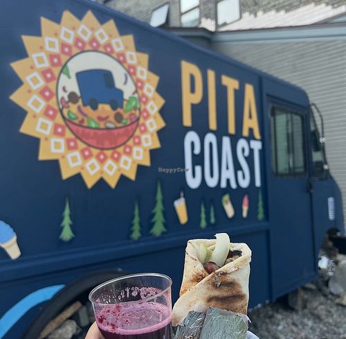 Side of the truck  at PITA COAST in Bar Harbor