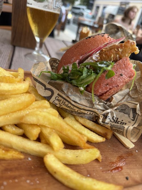 Vegan burger  at Svinjak Grill Bar in Bovec