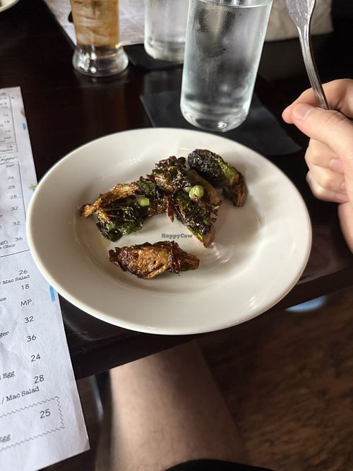 Crispy Brussel Sprouts (modified)  at Mālama Pono Restaurant in Los Angeles