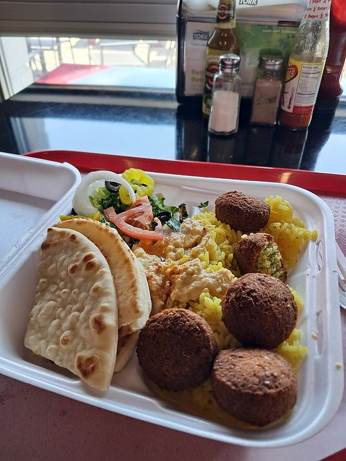 Falafel Plate at Gyro Station & Grill in Kentucky