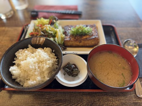 Tofu Steak Menu mit Miso Suppe   at So Restaurant in London