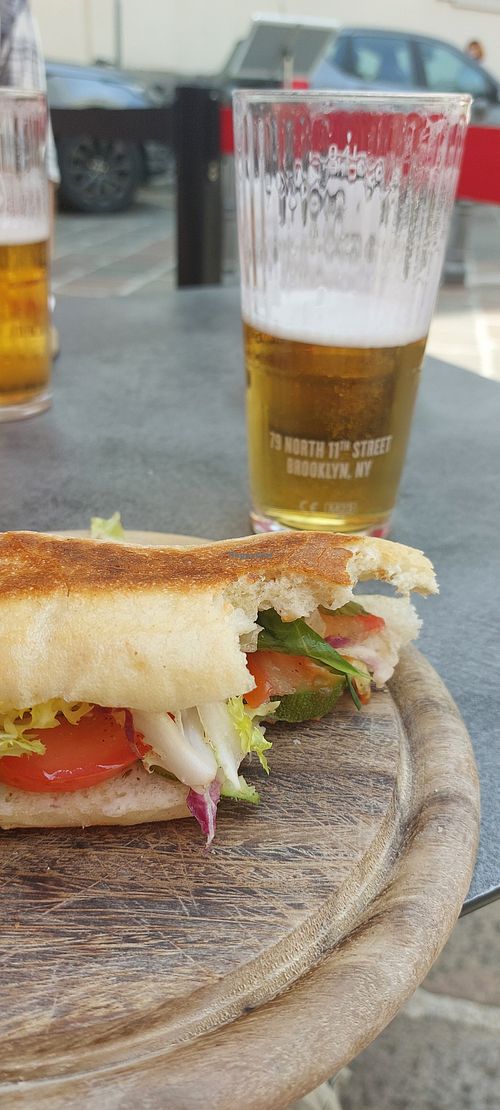 Vegan panino. Cheese removed but price still the same. at Bar Principe Piazza Sant Alessandro in Lombardia