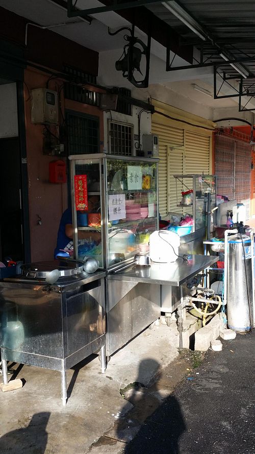 The veg stall at Kedai Makanan Dan Minuman Quan Jin in Bukit Mertajam