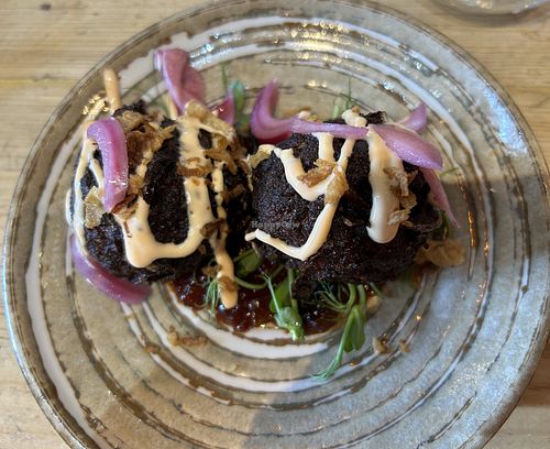 Cauliflower bhajis  at The Ginger Pig Kitchen in Weston-super-mare