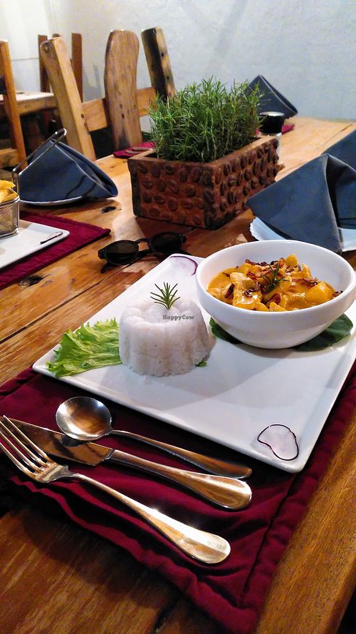Jackfruit curry at Utengule Coffee Lodge in Mbeya