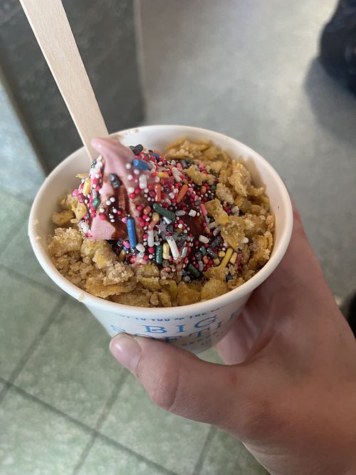 Strawberry Sorbet  at Big Softie in Atlanta