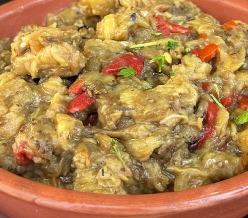 Eggplant dip at Skalakia Taverna in Rhodes