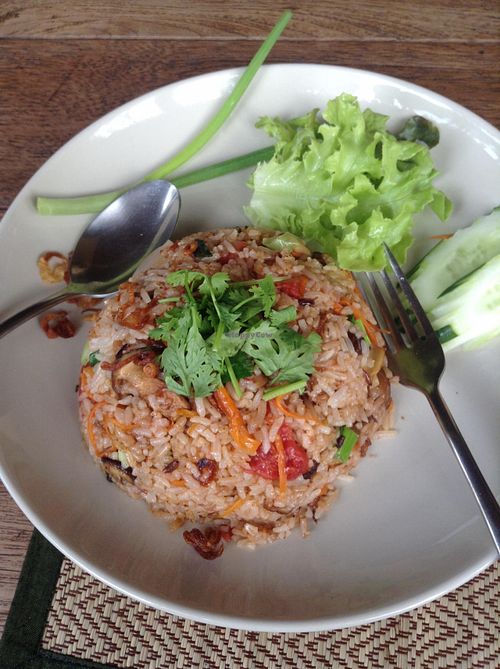 fried rice at Green Tiger House in Chiang Mai