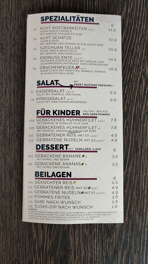 Menu at Der Wok Vechta - Asiatische Klassiker, Sushi & Bowls! in Niedersachsen