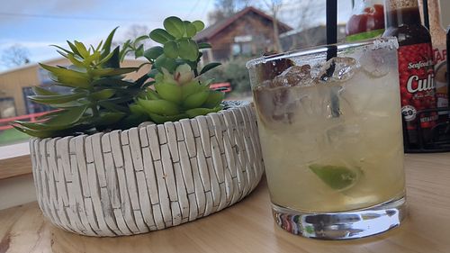 Mezcal Margarita, amazing!!! at MX21 in Portland