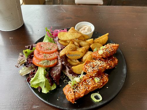Korean Fried Tofu plate  at The Underdog in Lagos