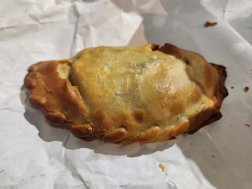 Vegan spinach empanada (takeout) at Nude Pita in Miami