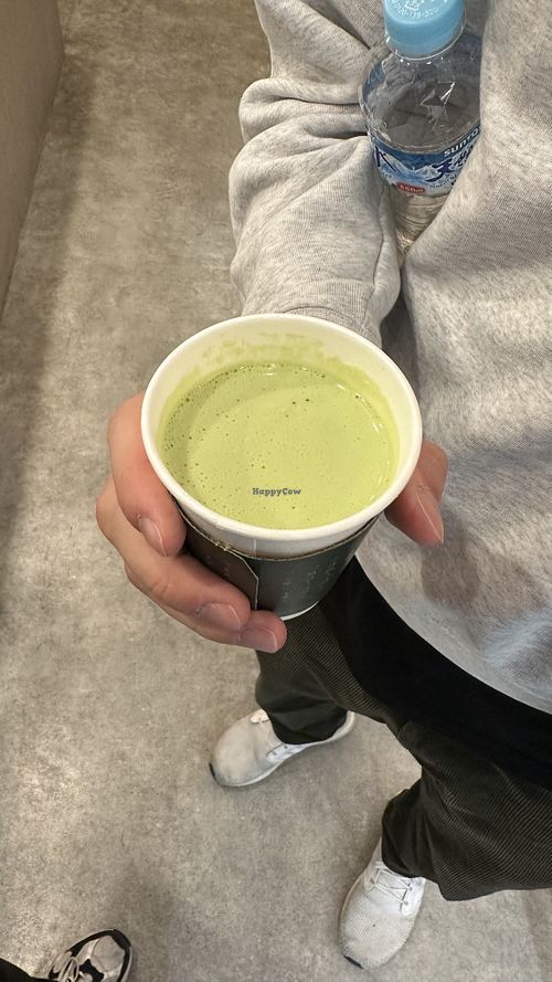 Matcha latte with oat milk   at Gion Tsujiri - Kyoto Station Hachijo Entrance in Kyoto