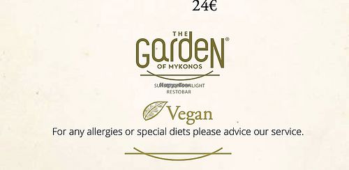 Vegan Icon  at The Garden of Mykonos in Mikonos
