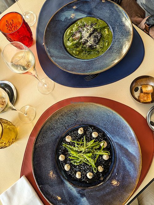 Rice and gnocchi at La Galerie Restaurant & Bar in Trouville-sur-mer