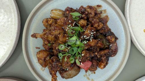 cauliflower popcorn at Authentikka Winterhude in Hamburg