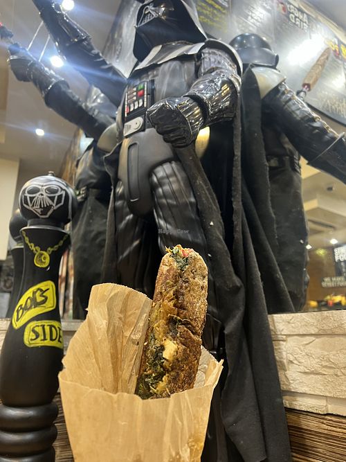 Vegan baguette   at Bors GasztroBár in Budapest