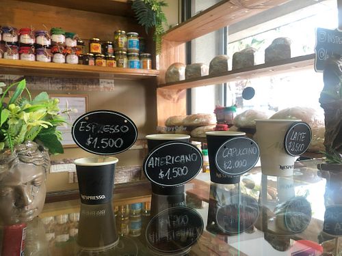 Hot drinks to take away at La Demetra in Concepcion
